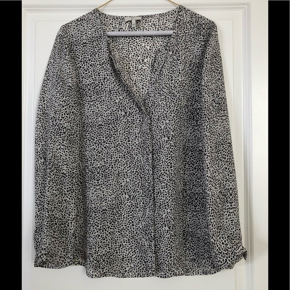 Joie Tops - Joie Blouse - black & white pattern - size Small